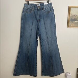 LOFT Super Flare High Rise Front Seam Boho Western Women's Jeans size 30 NWT